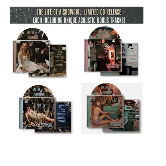 NEW- Taylor Swift Life of a Showgirl Limited-Run, Deluxe CD Collection - Picture 1 of 7